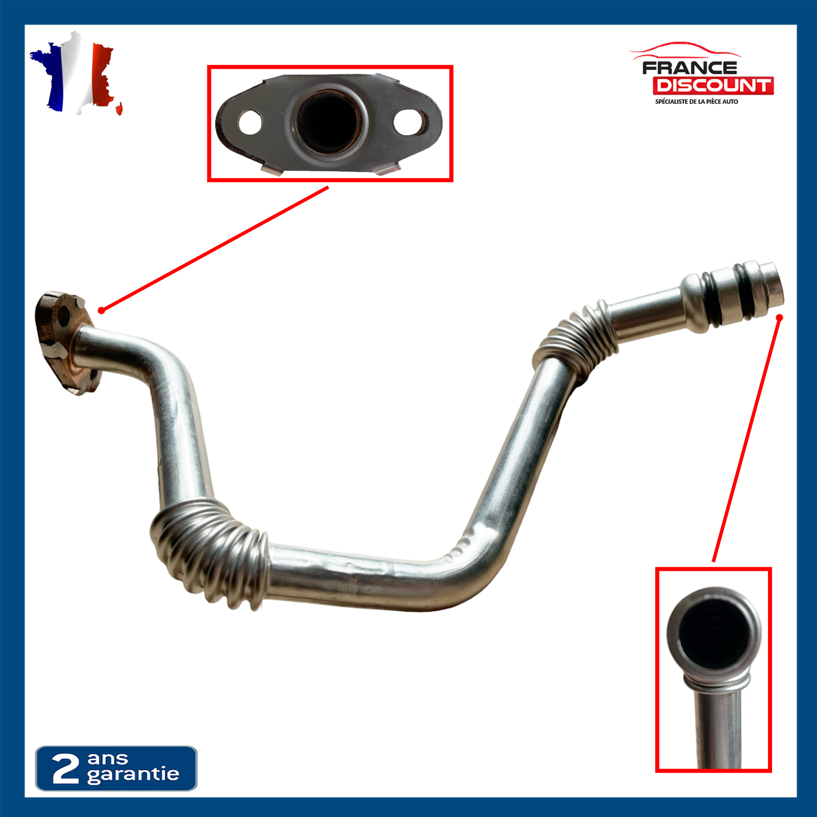 Tube huile turbocompresseur 8200502013 : Réparez la fuite de lubrification sur votre Trafic II dCi