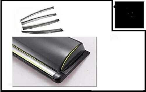 Visera de puerta de ventana de coche protector de lluvia viento lateral PARA Hyundai Grand I10 Nios 4 piezas Foto 2 de 4