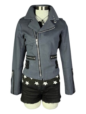 TRIPP Gothic Band Coat Moto Rockabilly Biker Tattoo Goth Punk EMO