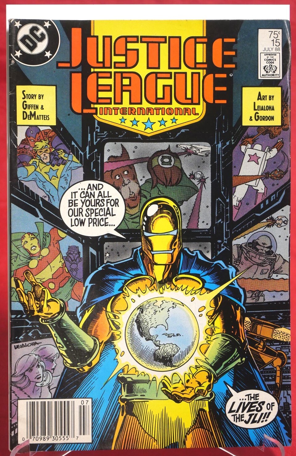 Justice League International DC Comics Comic Book #15 1988 Bagged ...
