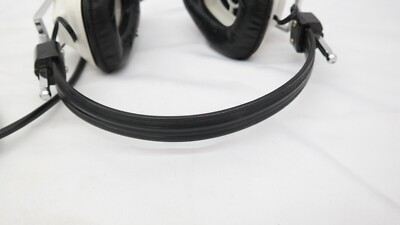 Collection Audio Vintage Casque Stéréo Vintage Akai ASE-9S Avec Boîte D'origine - Ouvert Jamais Utilisé, Blanc, Japon Casque Rétro Japon