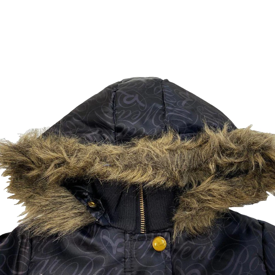 Abrigo acolchado negro Rocawear niños niñas talla 5 mediano Foto 2 de 4