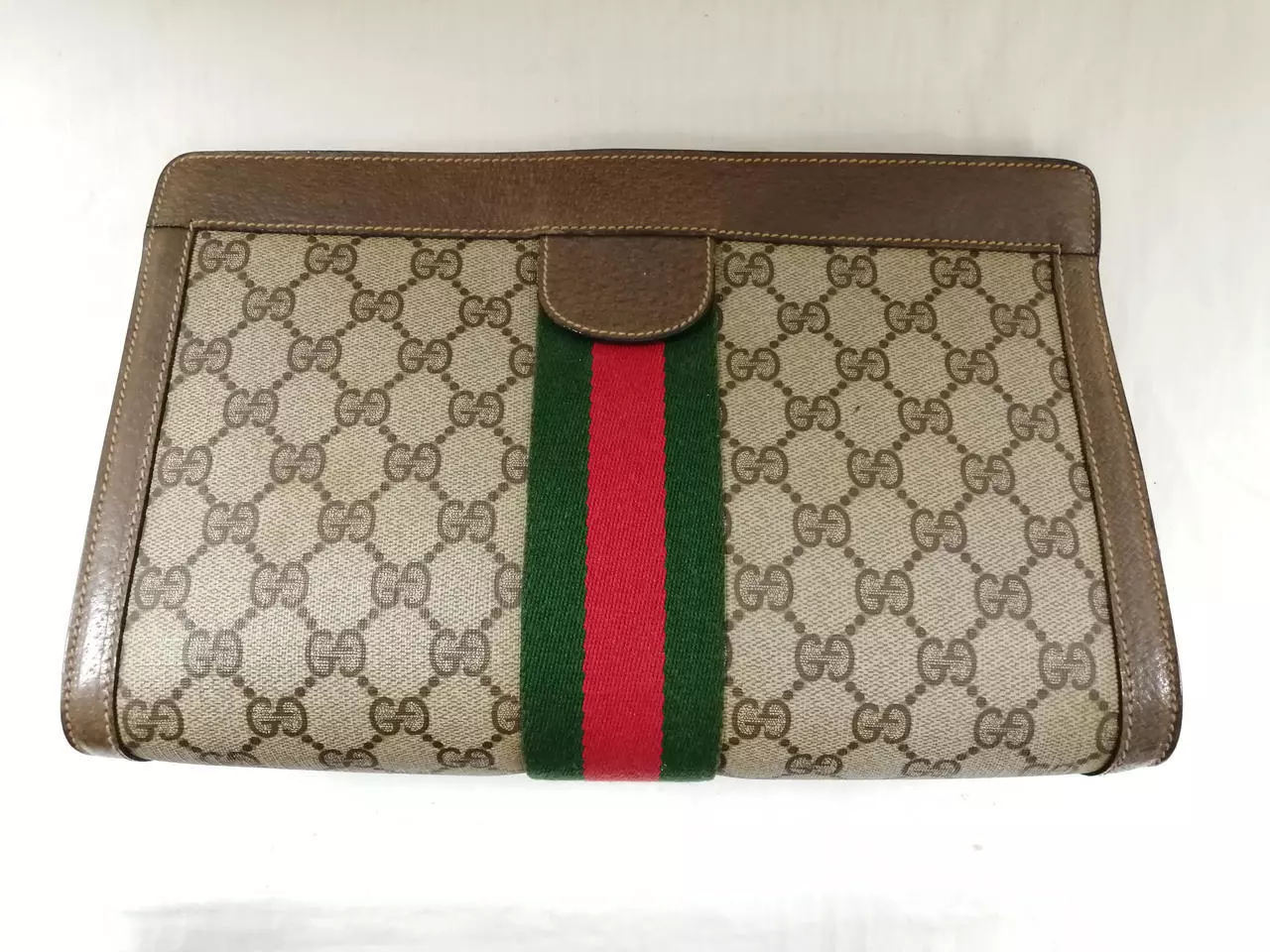 Sac pochette GUCCI GG motif Sherry line 10,6 pouces