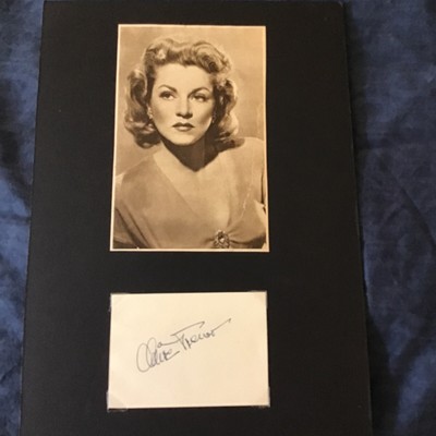 Oscar Winner Claire Trevor Autographed Signed Display Key Largo ...