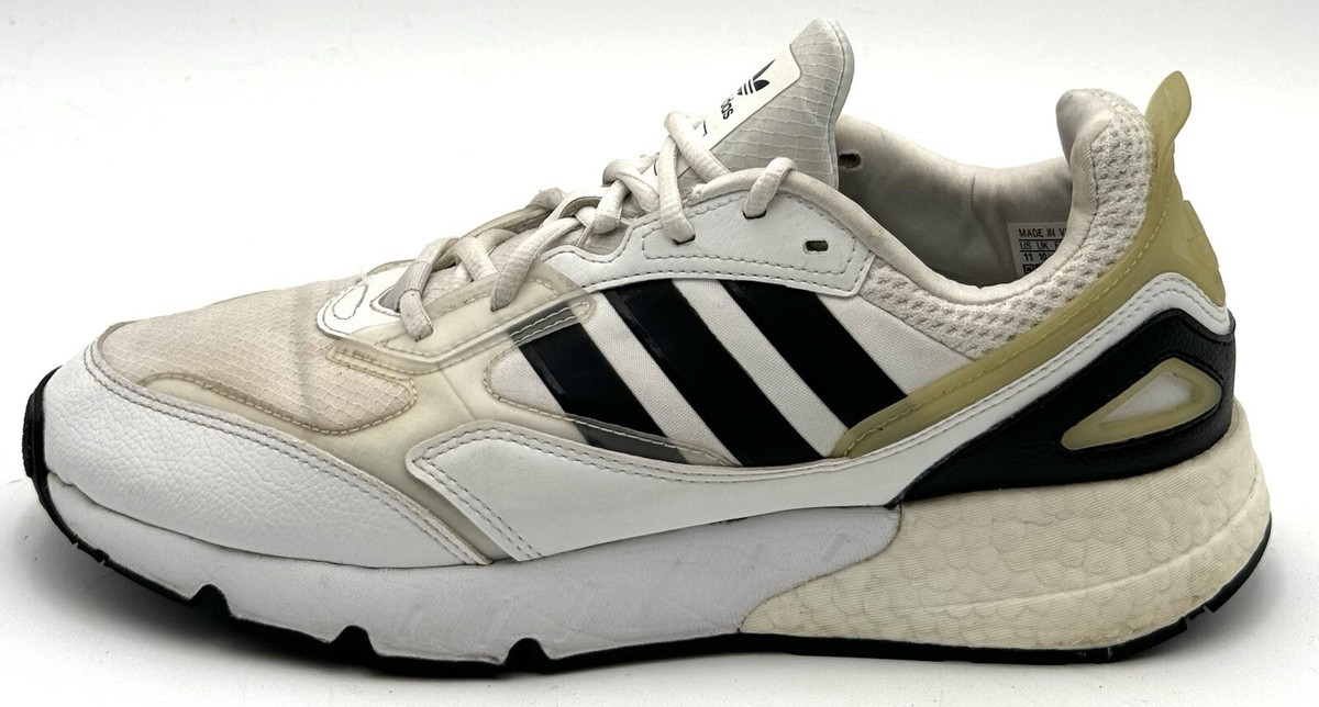 Adidas ZX Sneakers Mens 11 1K Boost 2.0 White Black GZ3549