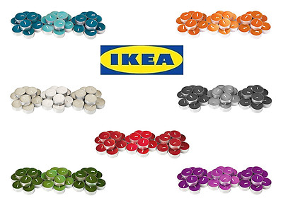 30 x IKEA scented tealight candles - 4H/3.5H - you choose from different scents