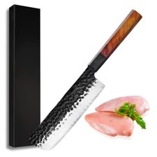 Chef's Knife 7 in Stainless Steel Nakiri Knife Japanese Chef Knive Kitchen