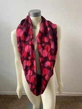 DILLARDS INFINITY Scarf Head Wrap Acrylic dots MULTICOLOR  12"  X 30" one size