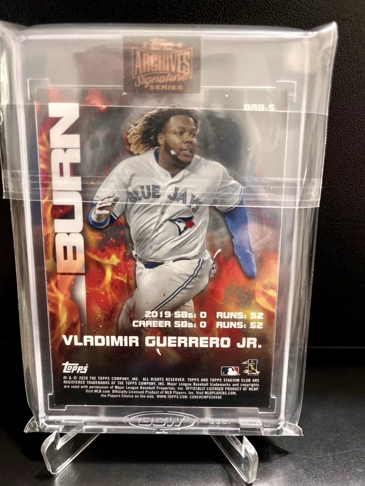 2022 Topps Archives Signature Vladimir Guerrero Jr Auto 1/1 #BAB-5 Blue Jays - Image 2 of 2