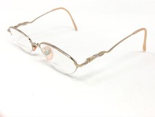 ESCADA E152 C1N Eyeglasses Frame Italy Half Rimless 51-19-135 Gold PY45