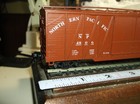 HO 50Ft. Brace Box Car.DBL. Wood Doors/ Northern Pacific ROUNDHOUSE — photo 8
