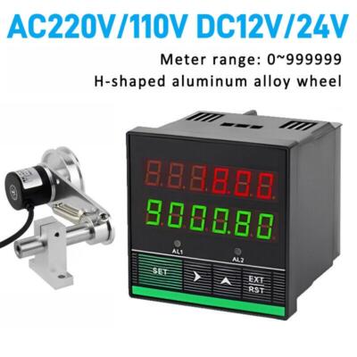 Electric Encoder Length Measure Digital H-shaped Wheel Counter Rotary Roll Meter