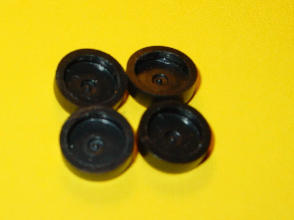Hot Wheels Redline REPRO WHEELS TAPA GRANDE NEGRA Juego de 12 - ¡Nuevo molde! Foto 4 de 4