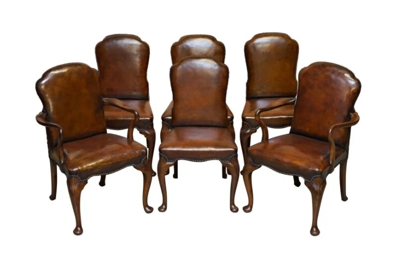 Victorian leather online chair