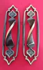 2 Vintage Amerock Monterey  Antique English 3" cc Cabinet Arch Pull 6.5" Handle