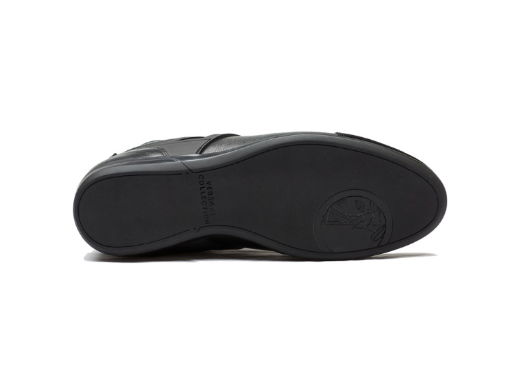 Versace Z2639* Collection Men's Leather Suede Low Top Black
