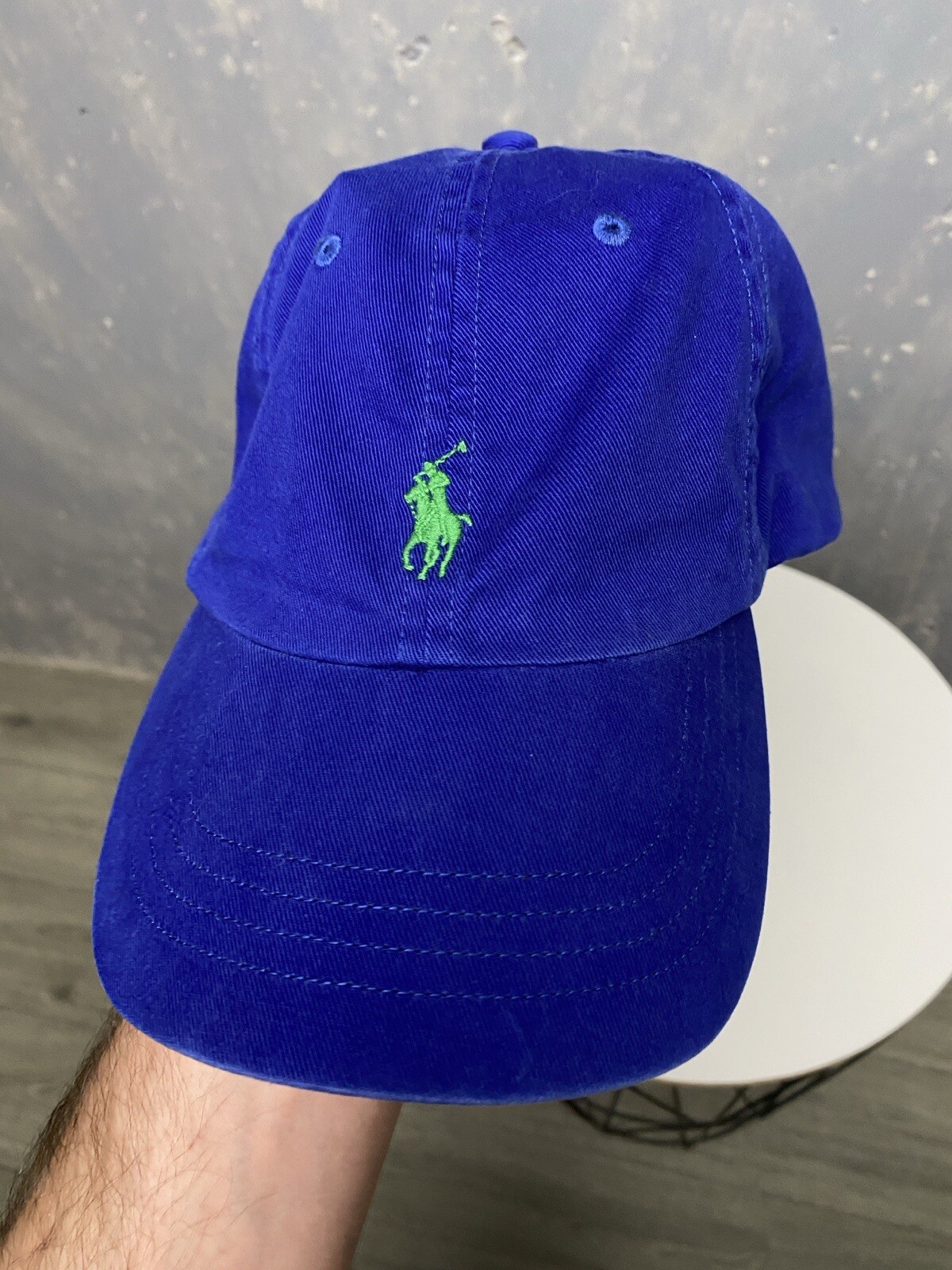 Cappello berretto Polo Ralph Lauren logo pony vintage blu