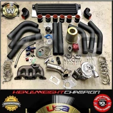 01-05 Honda Civic D17 ES2 2/4 Dr DX LX EX Turbo Charger Kit T3/T4 Manifold+Bov