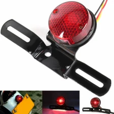 Motorcycle Tail Light Rear Brake Stop Number Plate Lamp Harley Chopper Bobber
