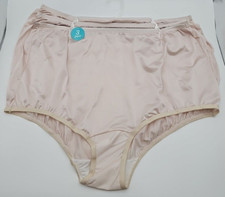 3PR Vanity Fair NYLON BRIEFS Underwear Size 11 4XL Perfectly Yours FAWN 15711
