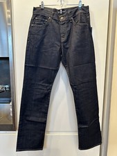 7 For All Mankind Carsen Fit Straight Leg Stretch Dark Blue Jeans Sz 31x32