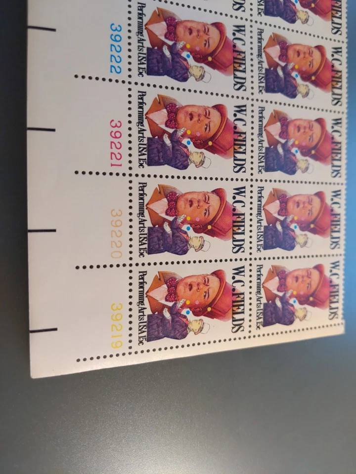 Scott #1803 W.C. Fields Plate Block of 16 Stamps - MNH - Image 4 of 4