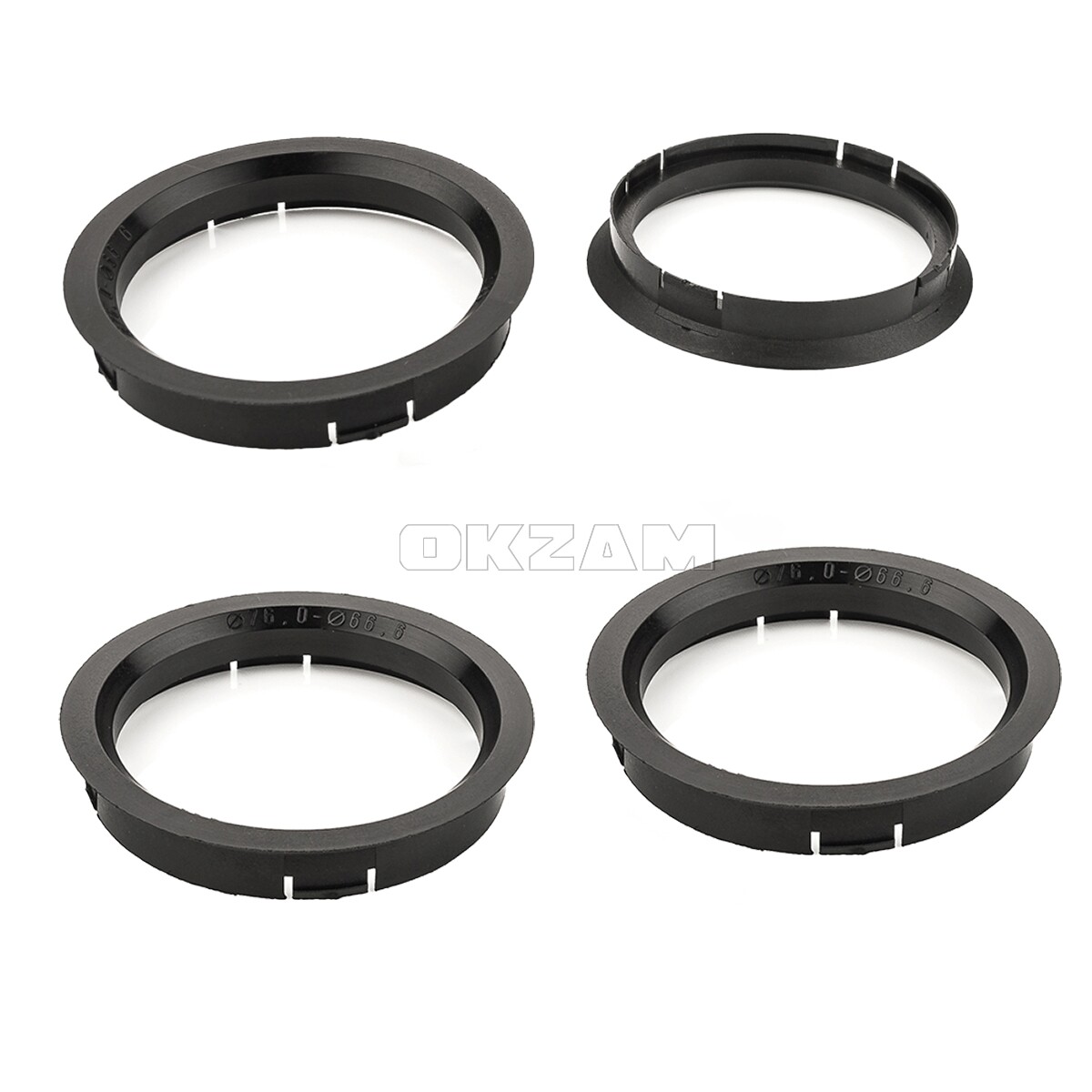 4x centreren van 76,0 x 72,6 mm rode rand ringen Made in Germany 4x centreren van 76,0 x 72,6 mm rode rand ringen Made in Germany