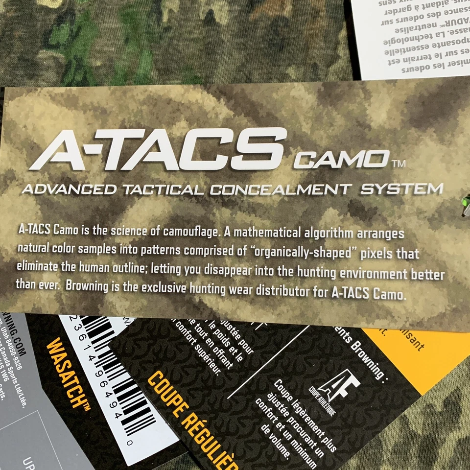 Browning Wasatch-CB Short Sleeve T-Shirt Size XL TD-X Camo Camouflage Tee NWT - Image 4 of 4