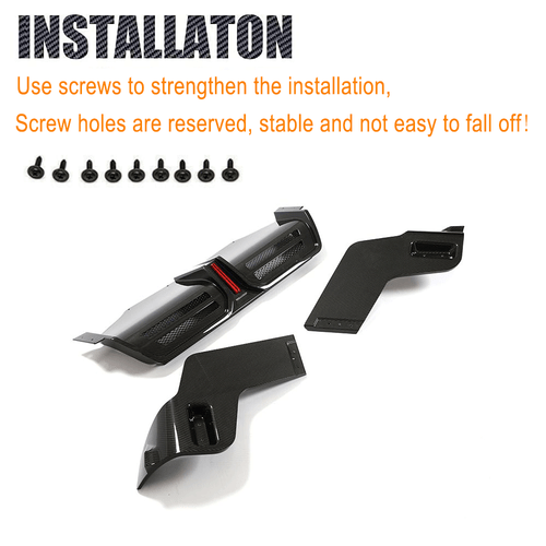 Difusor trasero de carbono DRY difusor alerón trasero para Porsche Macan 90B 22-23 - Imagen 11 de 13