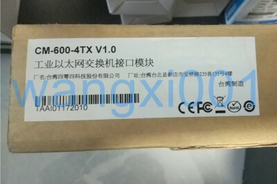 1PCS NEW MOXA Switch interface module CM-600-4TX FedEx DHL Fast Delivery