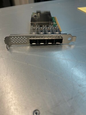 Dell Broadcom CX150105 Quad Port 10/25GbE SFP28 PCIe4 Adapter FH Bracket - 7454X