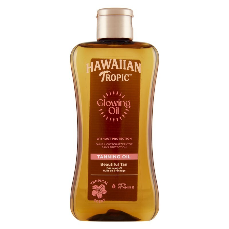 Olio spray abbronzante senza protezione Hawaiian Tropic Glowing Oil 200ml