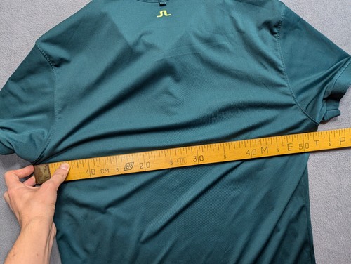 J.LINDEBERG Green Mens golf polo shirt Size M - Picture 2 of 13