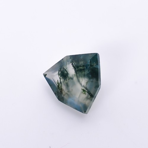 Top Quality Mossy Agate Faceted Treforze Shape 8X8mm Loose Rare Gemstone 1.5 Ct. - Picture 2 of 3