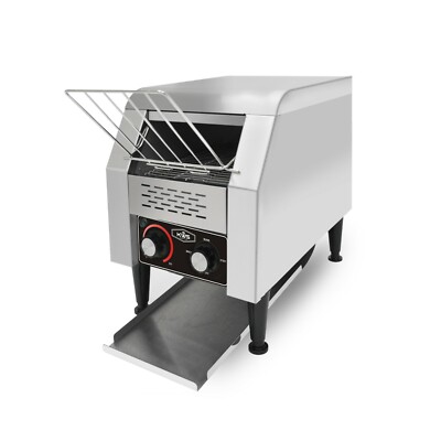 KWS CT-150 Commercial 1300W Electric Stainless Steel Conveyor Toaster 