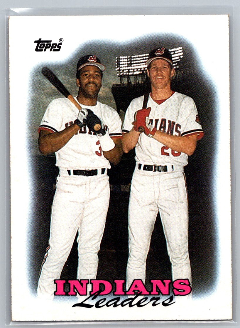 1988 Topps Cleveland Indians Leaders Baseball Card #789