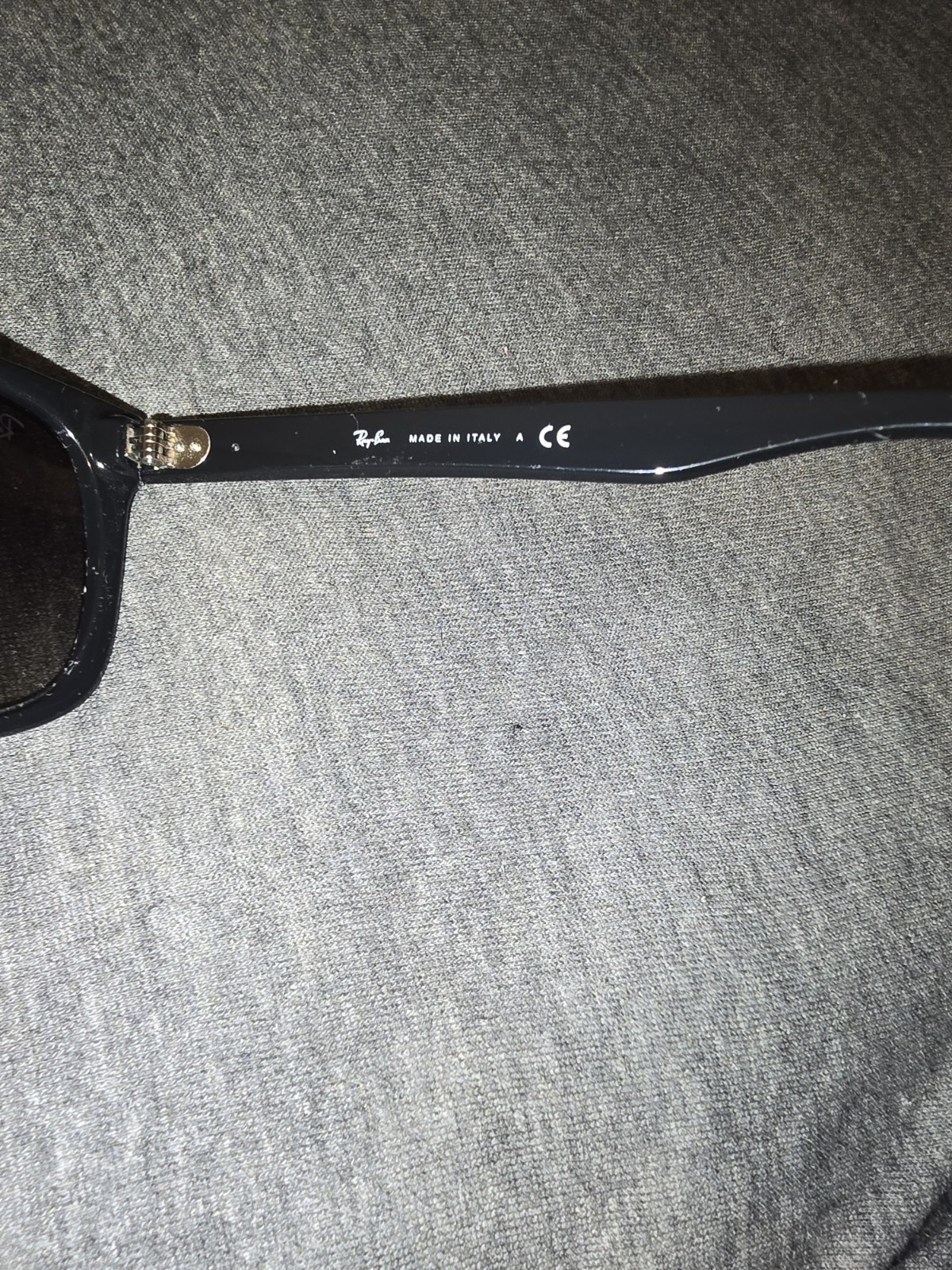 Ray-Ban RB4181 Rectangular Black Plastic Sunglass… - image 4