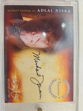 FIREFLY - MICHAEL FAIRMAN as Adlai Niska - Personally Signed Autograph Card 2006