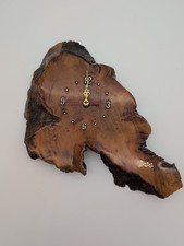 Vintage MCM Laquered Natural Live Edge Wood S...