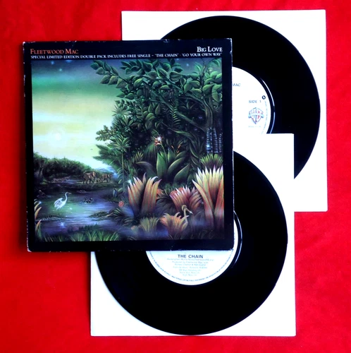 FLEETWOOD MAC - BIG LOVE / THE CHAIN - A1/B1/A1/B1 UK 1987 1st PRESS 2 x 7 VINYL