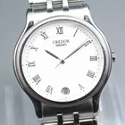[Near Mint] Seiko Credor 8J86-6A00 Silver Dial Date Quartz Men's Vtg Watch JAPAN