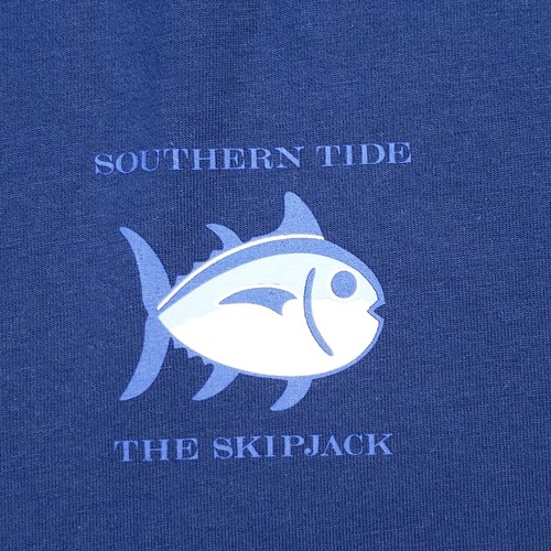 Southern Tide Skipjack Shirt Size Large Blue Tee Long Sleeve T Shirt Cotton - Picture 2 of 9