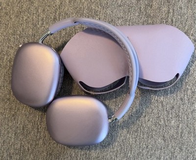 Purple Over The Ear Headphone With Case