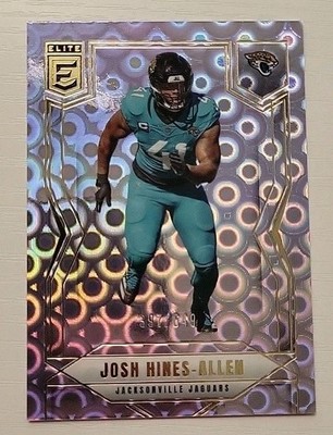 2025 Donruss Elite Lavender Pyramids Josh Hines-Allen /649 Jaguars 