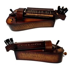 Hand Made maple wood Song brand 6 strings 23 keys brown Hurdy Gurdy