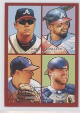 2009 Goudey 4-in-1 Red Chipper Jones Jeff Francoeur Brian McCann #35-54 HOF 0a1