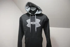 Under Armour Hoodie Fleece Black Athletic Performance Mens Sz Medium
