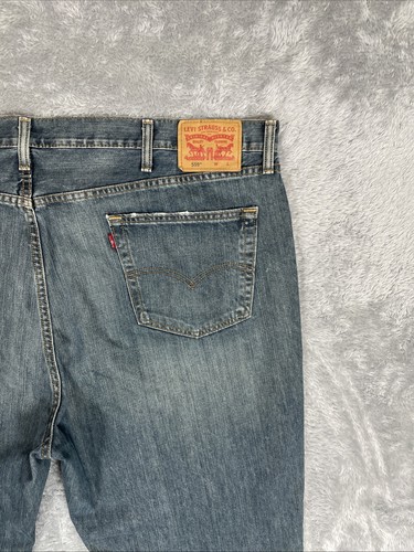 Levis 559 Jeans Mens 48x32* Blue Relaxed Straight Fit 100% Cotton Casual Pants - Picture 3 of 11