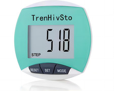 Clip-On Pedometer   Step  Mile Counter for Walking, Running, Adults  Kids