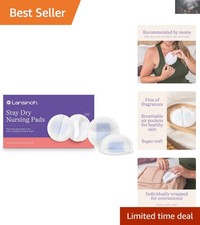 Individually Wrapped, Super Absorbent Nursing Pads for Breastfeeding, 100 Count